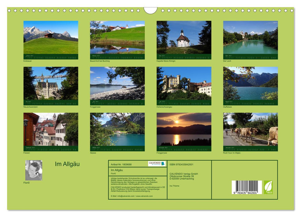 Im Allgäu (CALVENDO Wandkalender 2025)