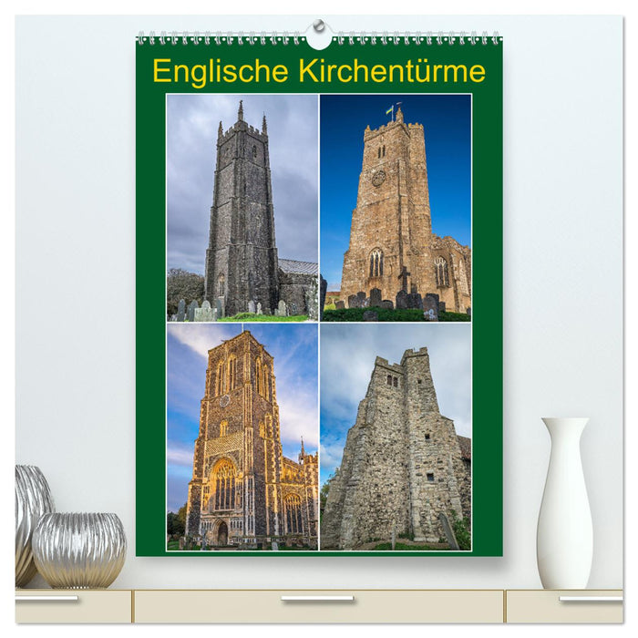 Englische Kirchentürme (CALVENDO Premium Wandkalender 2025)