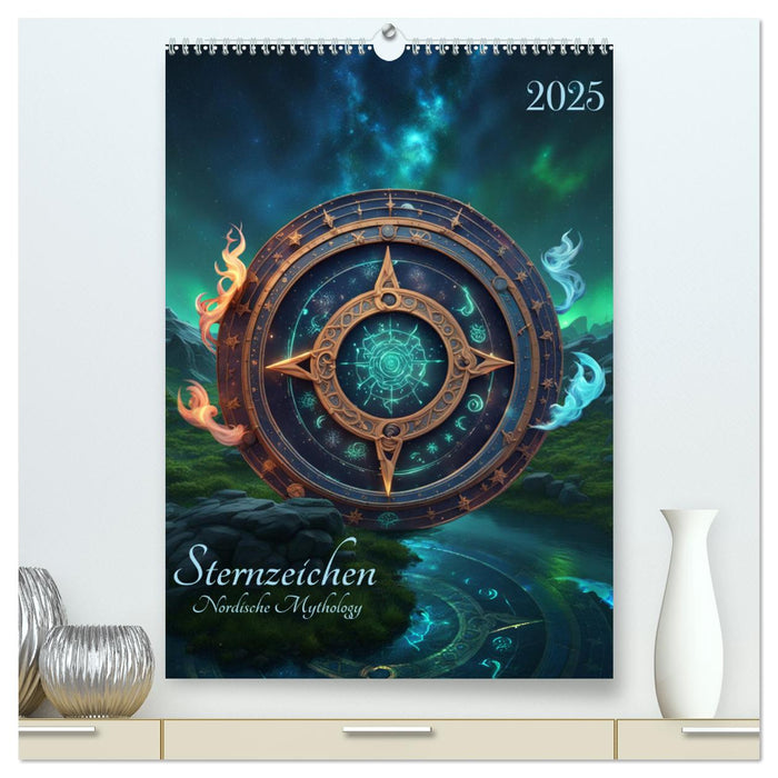 Sternzeichen Nordische Mythology (CALVENDO Premium Wandkalender 2025)