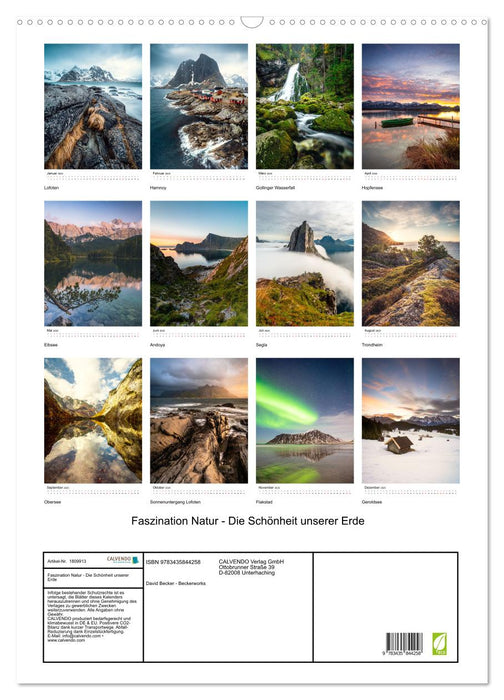 Faszination Natur - Die Schönheit unserer Erde (CALVENDO Wandkalender 2025)