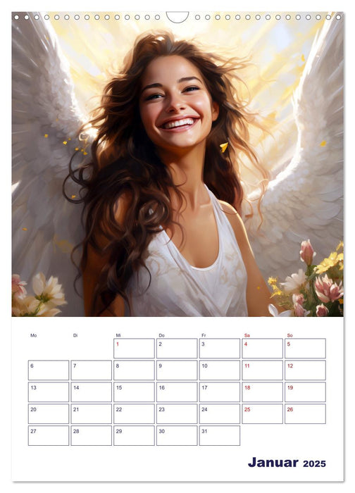 Die reine Schönheit der Engel (CALVENDO Wandkalender 2025)