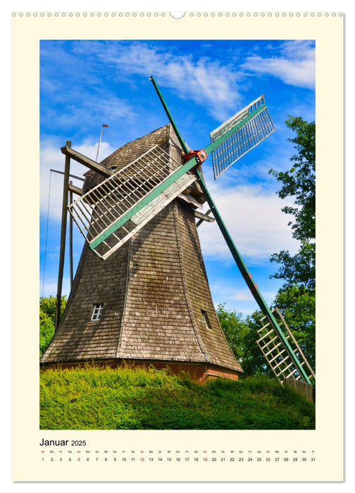 Nostalgie Windmühlen (CALVENDO Wandkalender 2025)