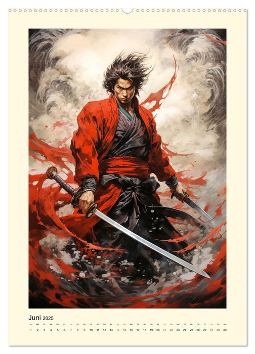 Samurai Helden (CALVENDO Wandkalender 2025)