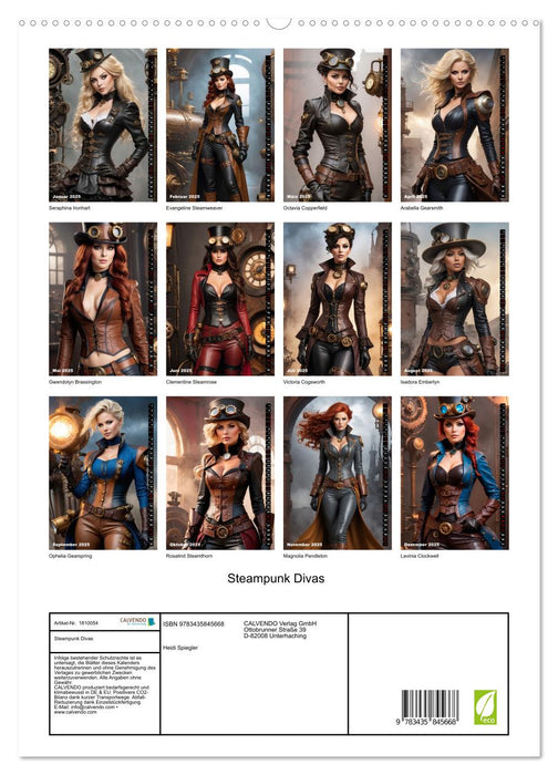 Steampunk Divas (CALVENDO Premium Wandkalender 2025)