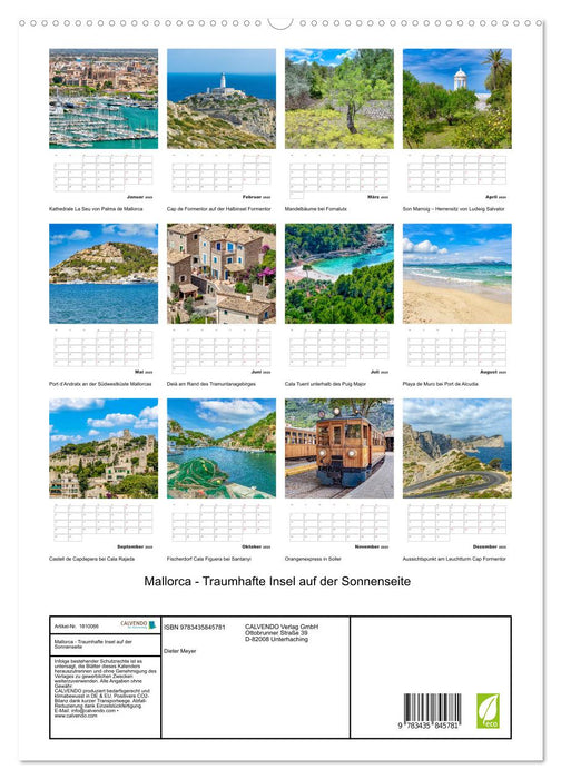 Mallorca - Traumhafte Insel auf der Sonnenseite (CALVENDO Premium Wandkalender 2025)