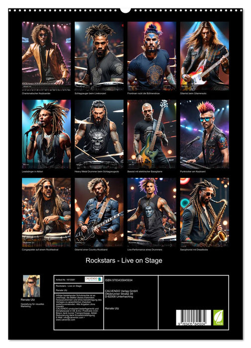 Rockstars - Live on Stage (CALVENDO Premium Wandkalender 2025)