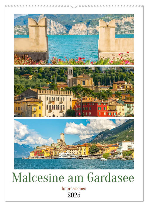 Malcesine am Gardasee - Impressionen (CALVENDO Wandkalender 2025)