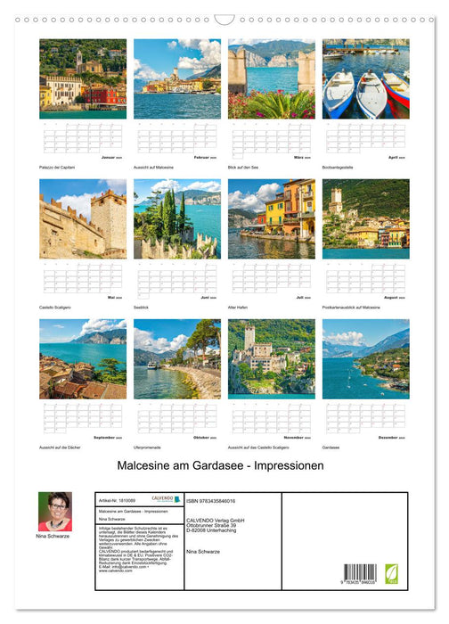 Malcesine am Gardasee - Impressionen (CALVENDO Wandkalender 2025)