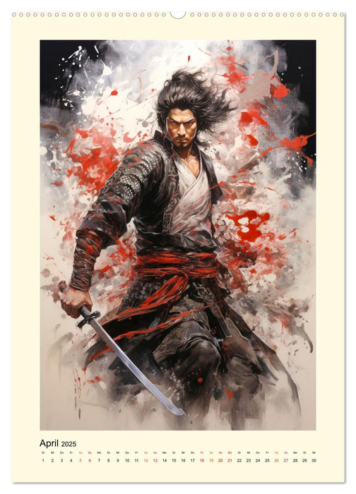 Samurai Helden (CALVENDO Premium Wandkalender 2025)