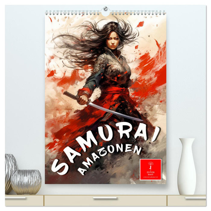 Samurai Amazonen (CALVENDO Premium Wandkalender 2025)