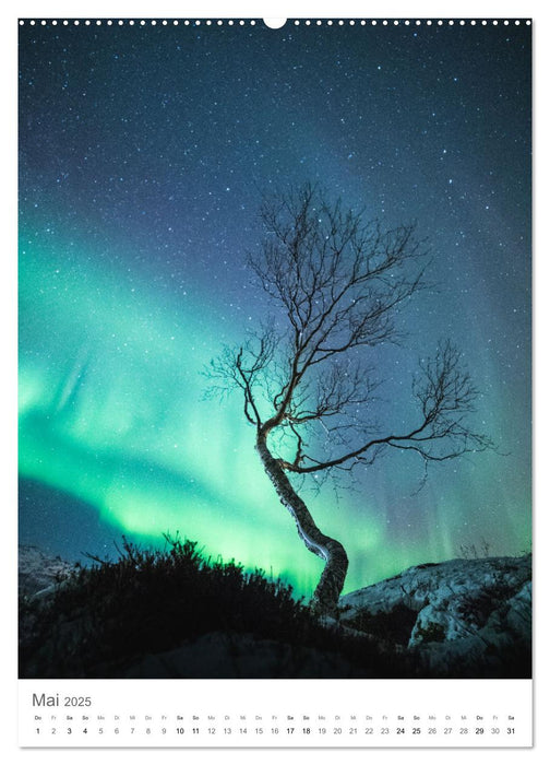 Nordlichter – Farbenspiel der Nacht (CALVENDO Wandkalender 2025)
