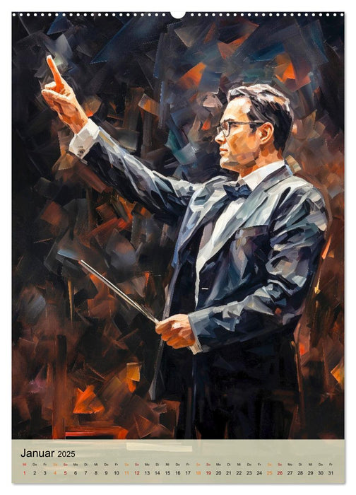 Der Dirigent modern (CALVENDO Premium Wandkalender 2025)