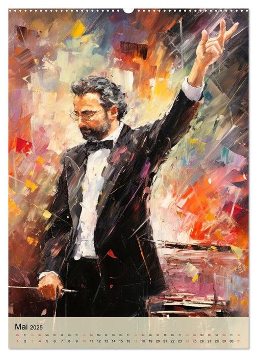 Der Dirigent modern (CALVENDO Premium Wandkalender 2025)