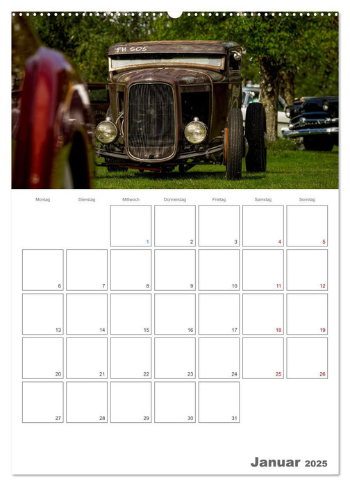 HOT RODS - V8 aus Leidenschaft - Planer (CALVENDO Wandkalender 2025)