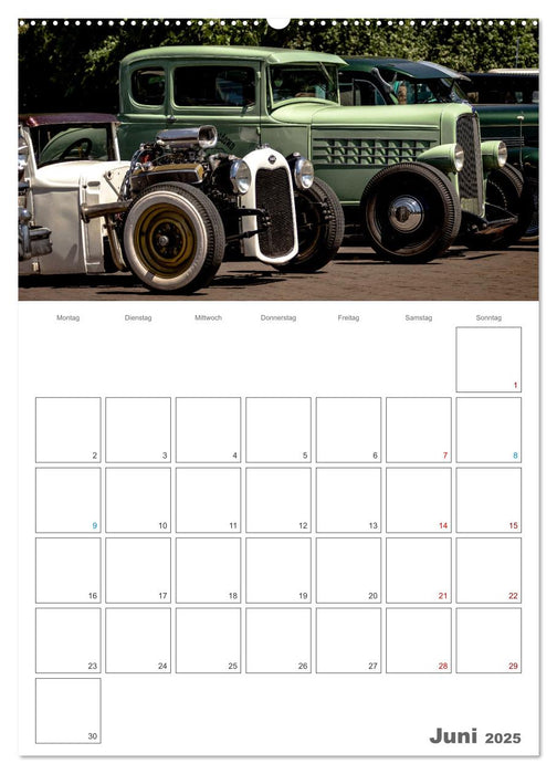 HOT RODS - V8 aus Leidenschaft - Planer (CALVENDO Wandkalender 2025)