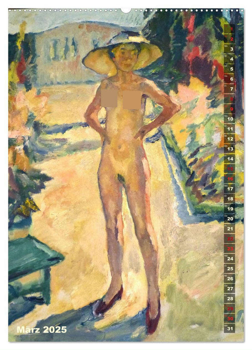 Leo Putz - Die Kunst der Sinnlichkeit (CALVENDO Wandkalender 2025)