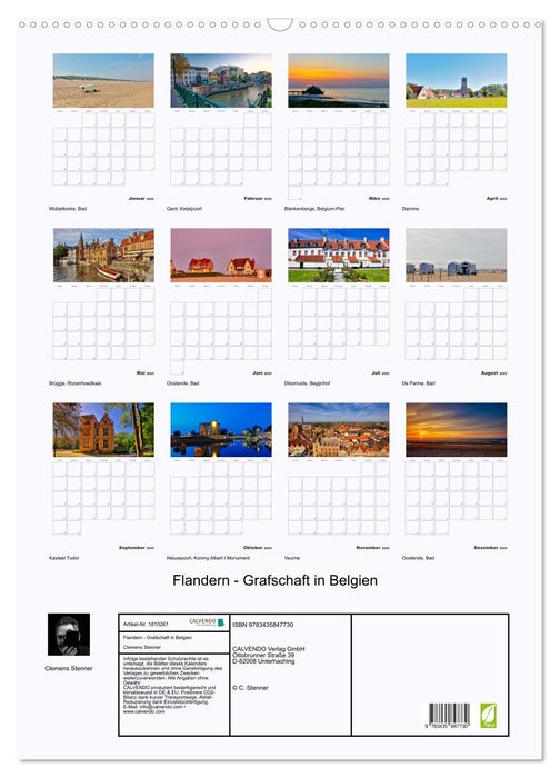 Flandern - Grafschaft in Belgien (CALVENDO Wandkalender 2025)