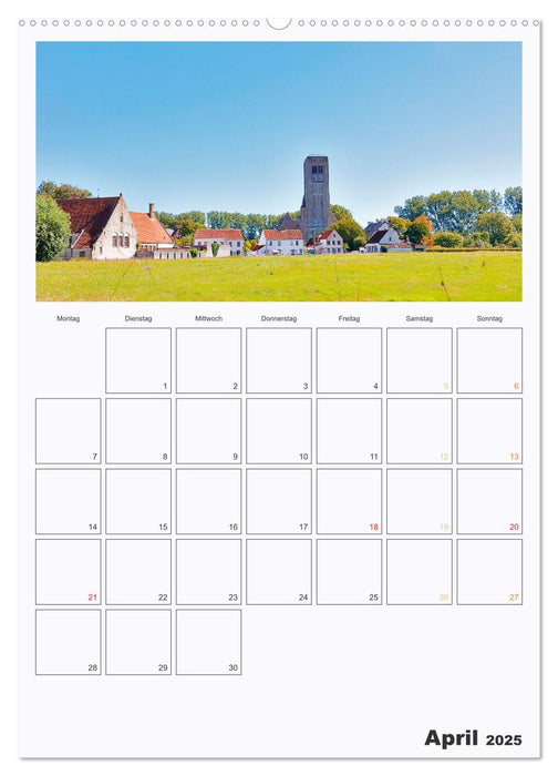 Flandern - Grafschaft in Belgien (CALVENDO Wandkalender 2025)