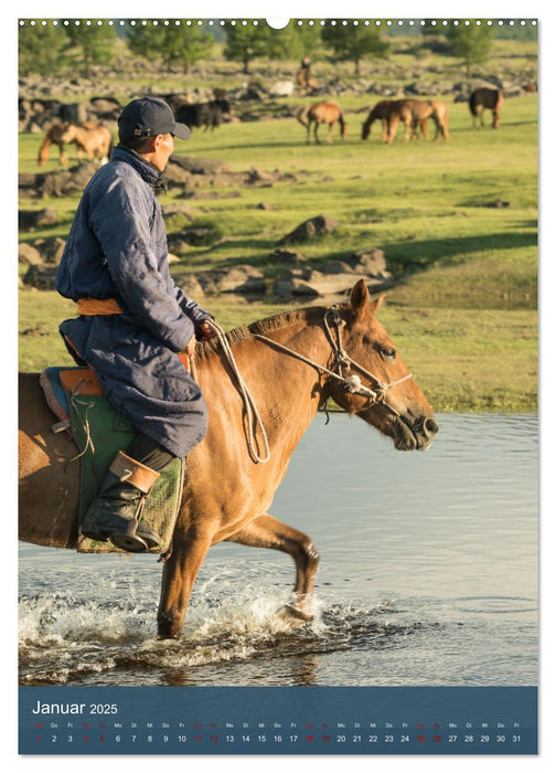 Mongolei - Mensch, Natur und Religion im Einklang (CALVENDO Wandkalender 2025)