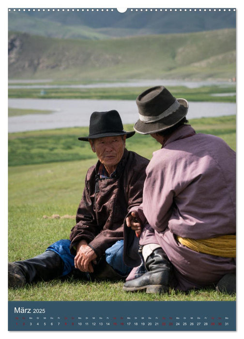 Mongolei - Mensch, Natur und Religion im Einklang (CALVENDO Wandkalender 2025)