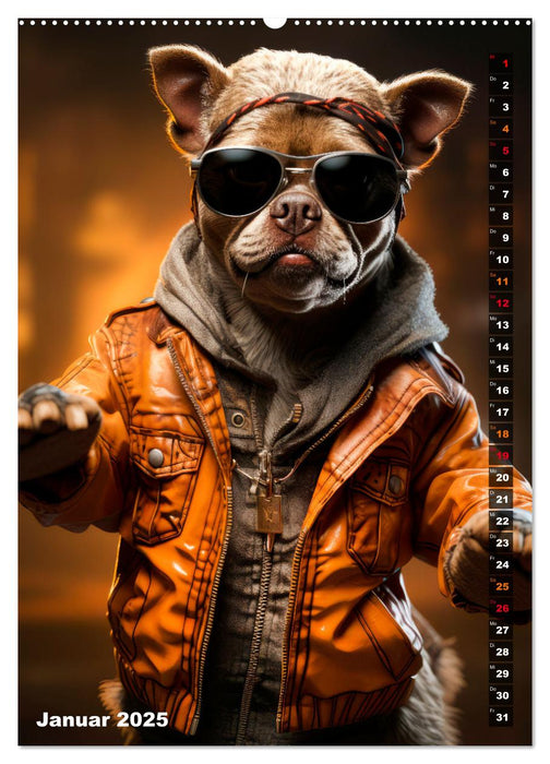 Stylische Hunde (CALVENDO Wandkalender 2025)