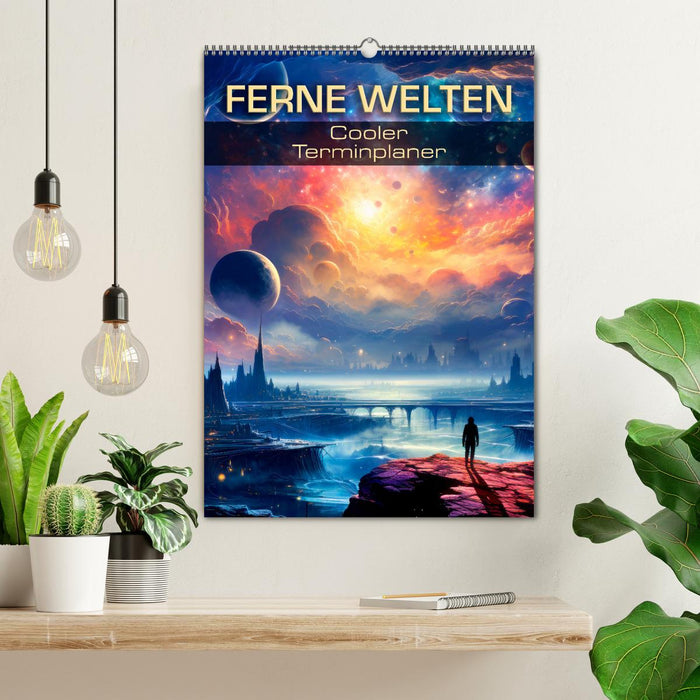 FERNE WELTEN Cooler Terminplaner (CALVENDO Wandkalender 2025)