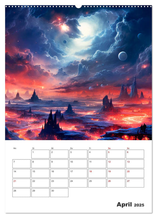 FERNE WELTEN Cooler Terminplaner (CALVENDO Wandkalender 2025)