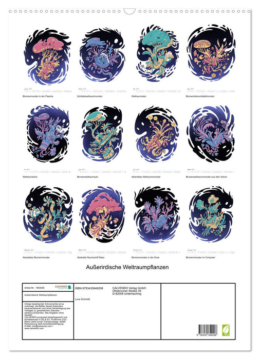 Außerirdische Weltraumpflanzen (CALVENDO Wandkalender 2025)