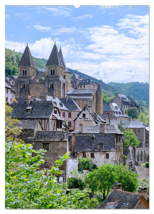 Conques - Via Podiensis (CALVENDO Wandkalender 2025)