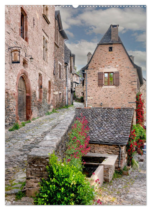 Conques - Via Podiensis (CALVENDO Wandkalender 2025)