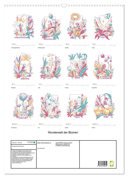 Wunderwelt der Blumen (CALVENDO Wandkalender 2025)