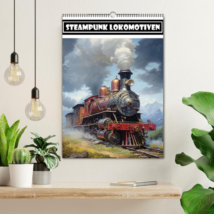 Steampunk Lokomotiven (CALVENDO Wandkalender 2025)