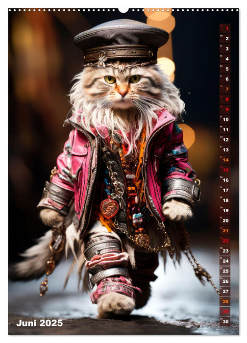 Stylische Katzen (CALVENDO Premium Wandkalender 2025)