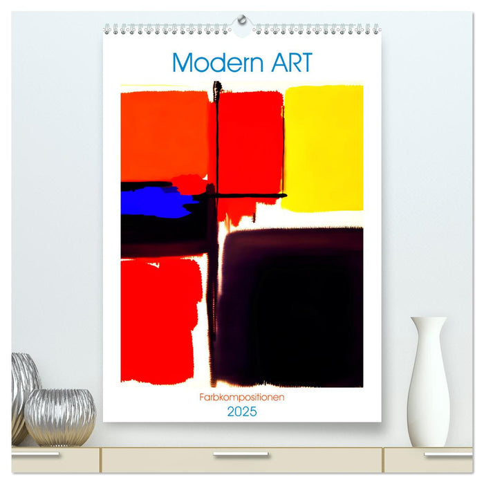 Modern ART Farbkompositionen (CALVENDO Premium Wandkalender 2025)