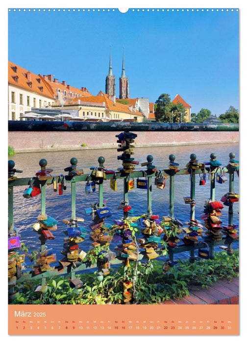 Breslau - Historische Mitte und Dominsel (CALVENDO Premium Wandkalender 2025)