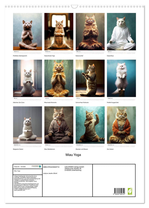 Miau Yoga (CALVENDO Wandkalender 2025)