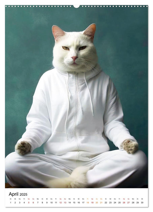 Miau Yoga (CALVENDO Wandkalender 2025)