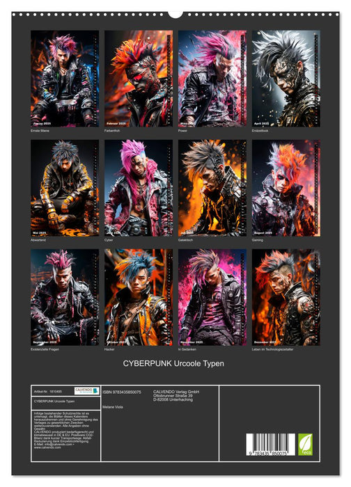 CYBERPUNK Urcoole Typen (CALVENDO Premium Wandkalender 2025)