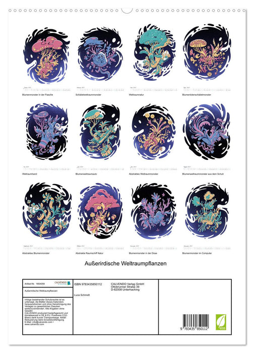 Außerirdische Weltraumpflanzen (CALVENDO Premium Wandkalender 2025)