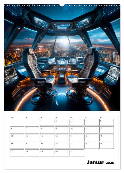 KÜNSTLICHE INTELLIGENZ Cooler Terminplaner (CALVENDO Wandkalender 2025)