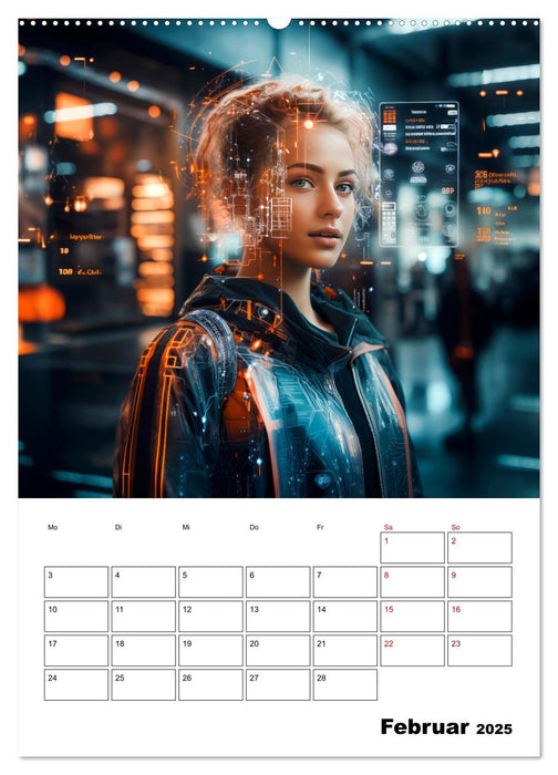 KÜNSTLICHE INTELLIGENZ Cooler Terminplaner (CALVENDO Wandkalender 2025)