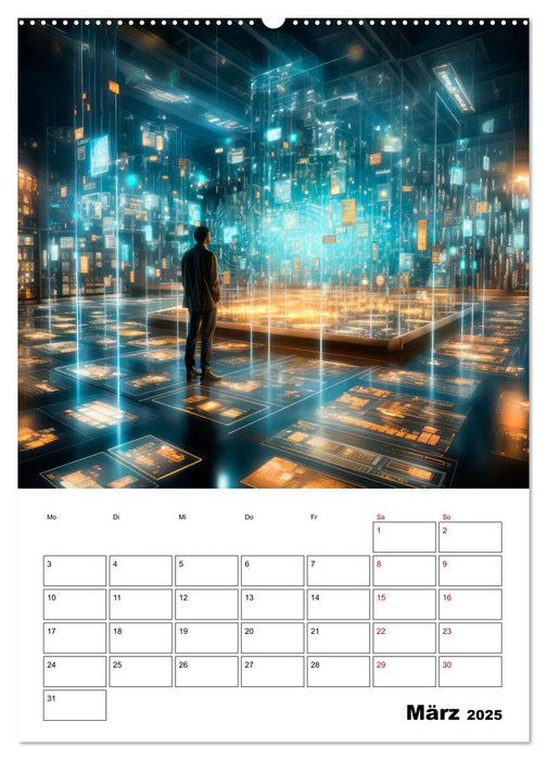 KÜNSTLICHE INTELLIGENZ Cooler Terminplaner (CALVENDO Wandkalender 2025)