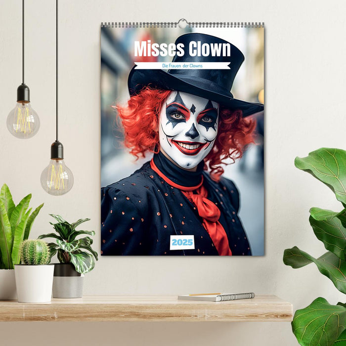 Misses Clown (CALVENDO Wandkalender 2025)