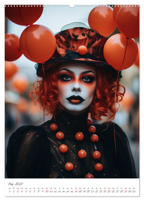 Misses Clown (CALVENDO Wandkalender 2025)