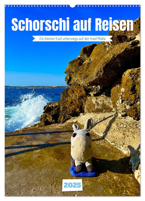 Schorschi auf Reisen ein kleiner Esel unterwegs auf der Insel Malta (CALVENDO Wandkalender 2025)