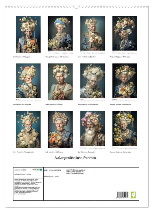 Außergewöhnliche Portraits (CALVENDO Wandkalender 2025)