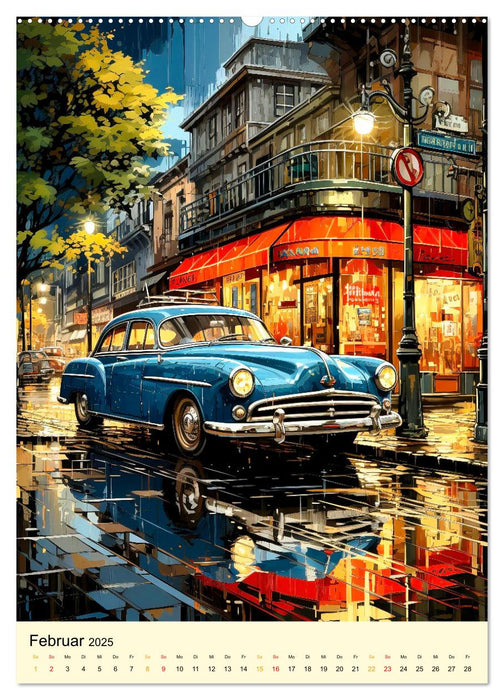 Nostalgic Cars der Traum (CALVENDO Premium Wandkalender 2025)