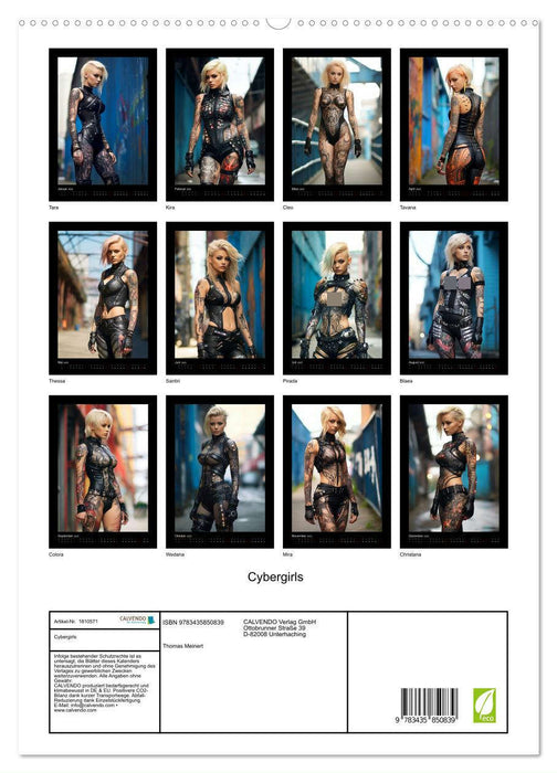 Cybergirls (CALVENDO Premium Wandkalender 2025)