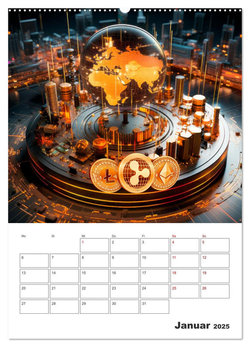 KRYPTO Cooler Terminplaner (CALVENDO Wandkalender 2025)