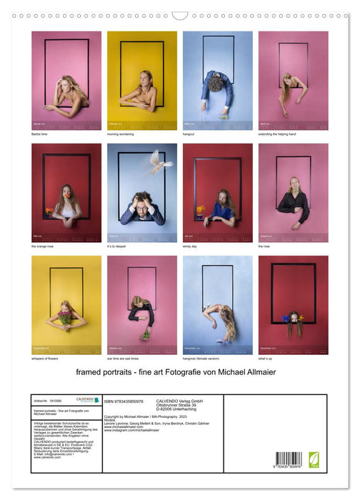 framed portraits - fine art Fotografie von Michael Allmaier (CALVENDO Wandkalender 2025)
